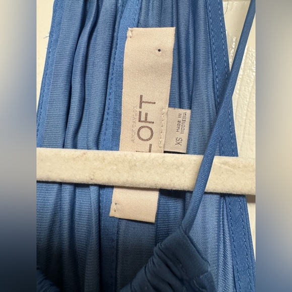 Ann Taylor Loft Tasseled Halter Maxi Dress in Blue - Picture 5 of 11
